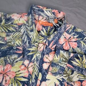 Tori Richard Long Sleeve Button Down Shirt Mens Medium Floral AOP All Over Print